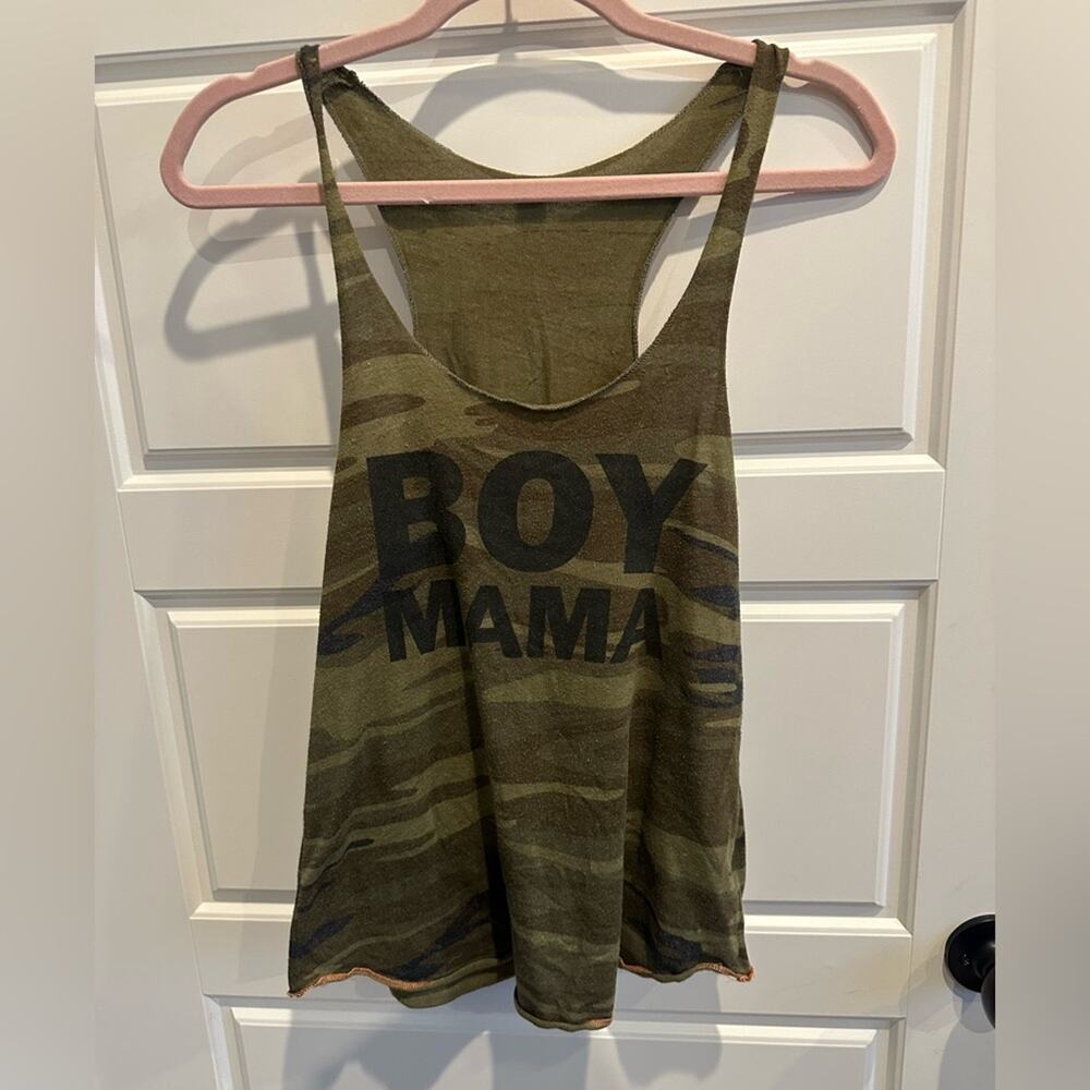 Alternative Apparel BOY MAMA Camo Tank Top